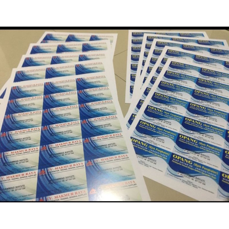 

GAS PRINTING - Kartu Nama per box isi 100pcs