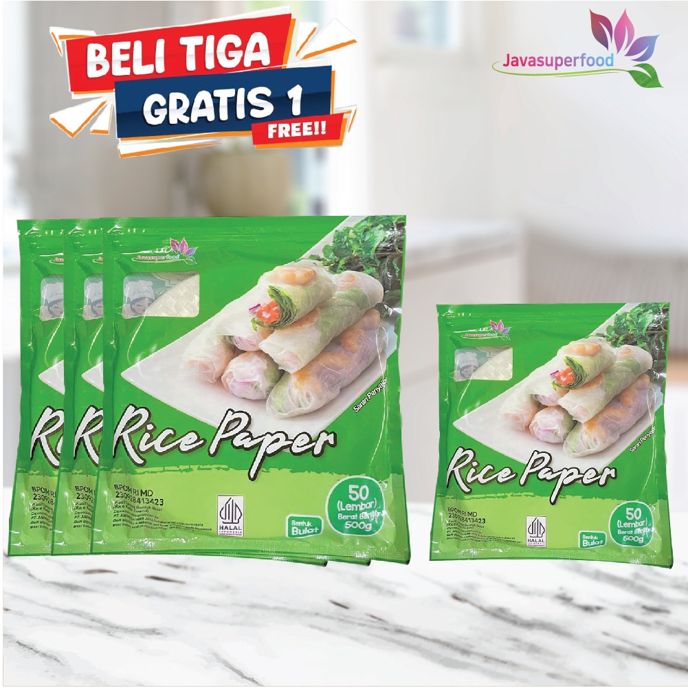 

[ BELI 3 GRATIS 1] Rice Paper 500G / Banh Trang High Quality Rice Paper / Kulit Lumpia Vietnam Rice Paper / rice roll spring roll 500G