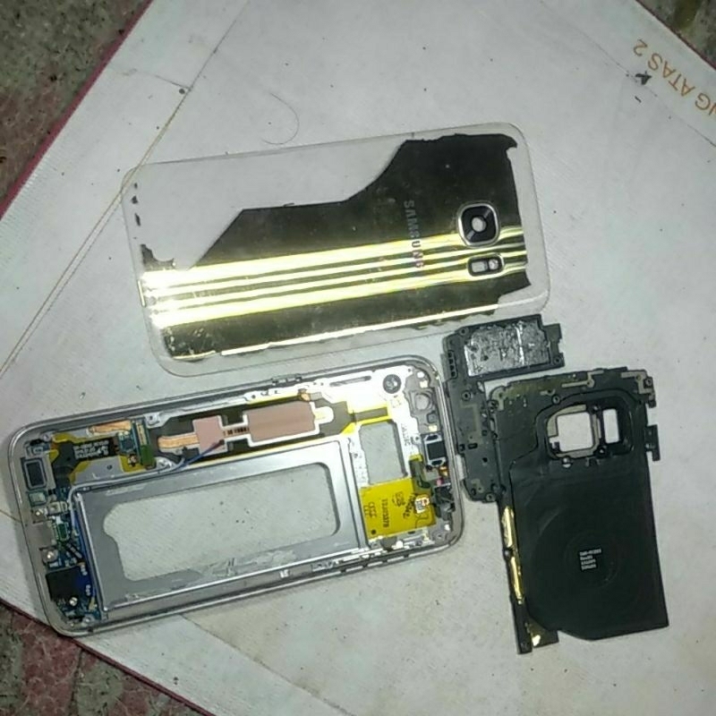 Frame set lengkap+backdoor Bekas Samsung S7 flat SM-G930F