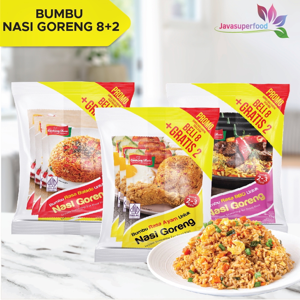 

Bumbu Nasi Goreng Instan Praktis 15g (1 Renceng Isi 10 Sachet)
