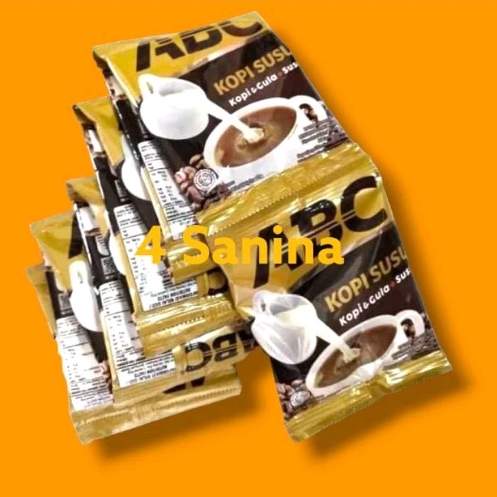 

KOPI ABC SUSU 1 RENCENG ISI 10 SACHET