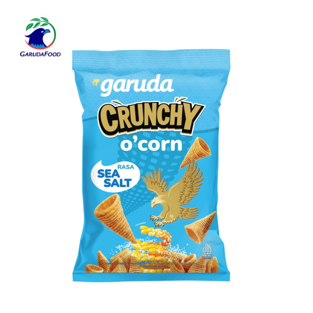 

Garuda Crunchy O'Corn All Variant Kiloan Asli 300gr 200gr / Snack Kiloan Garuda Crunchy O'Corn Jagung Bakar Sea Salt 200gr 300gr