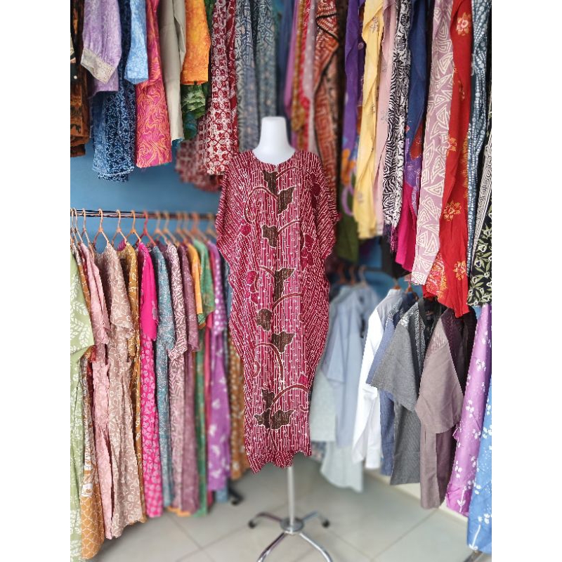 Daster Maroon Lowo Batik Qonita