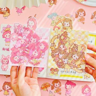 

Stiker dekorasi momoland Pvc waterproof 1 pack isi 10-20 lembar