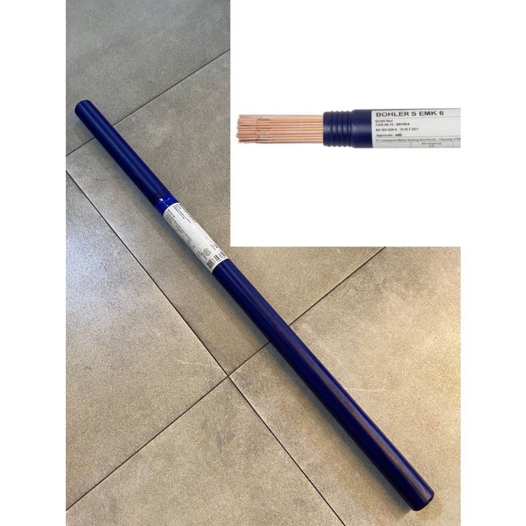 Kawat Las ER70S-6 1.6mm BOHLER EMK6 TIG Fliller ARGON Besi ER 70S6 1,6mm 5kg