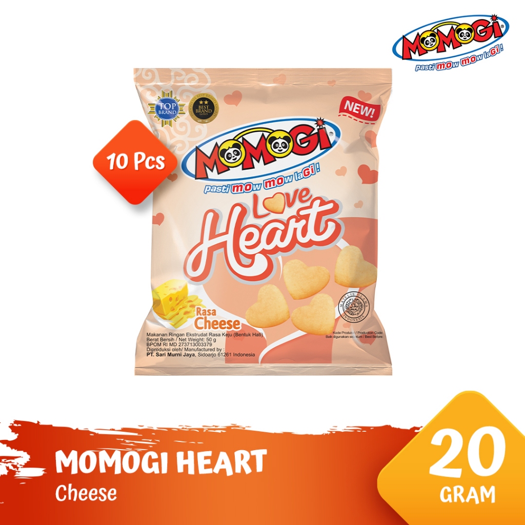 

Momogi Love Heart - Keju/Cheese - 20gr / 50gr