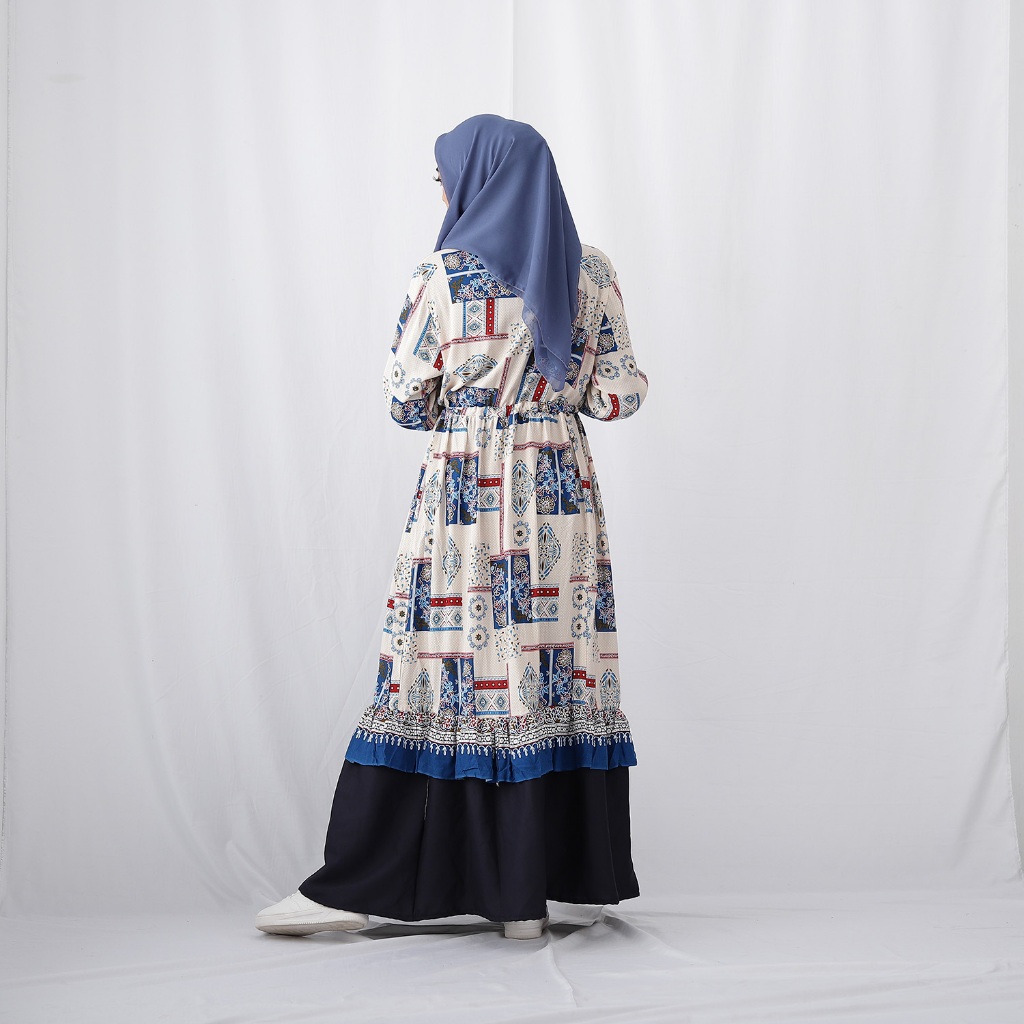 MyOutfit - Baju Gamis Wanita Dewasa Panjang Bahan Katun Rayon Motif Busui Model G3-3