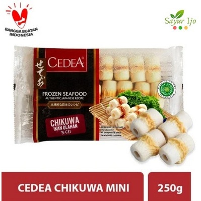 

Cedea Chikuwa Mini 250 Gram / Pack Fresh Frozen Seafood Japanese Fishcake Ikan Olahan