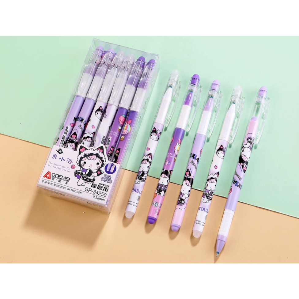 

PPB921 SALE 12pc pen gel bisa dihapus pulpen erasable bolpen hapus lucu fancy ODEMEI
