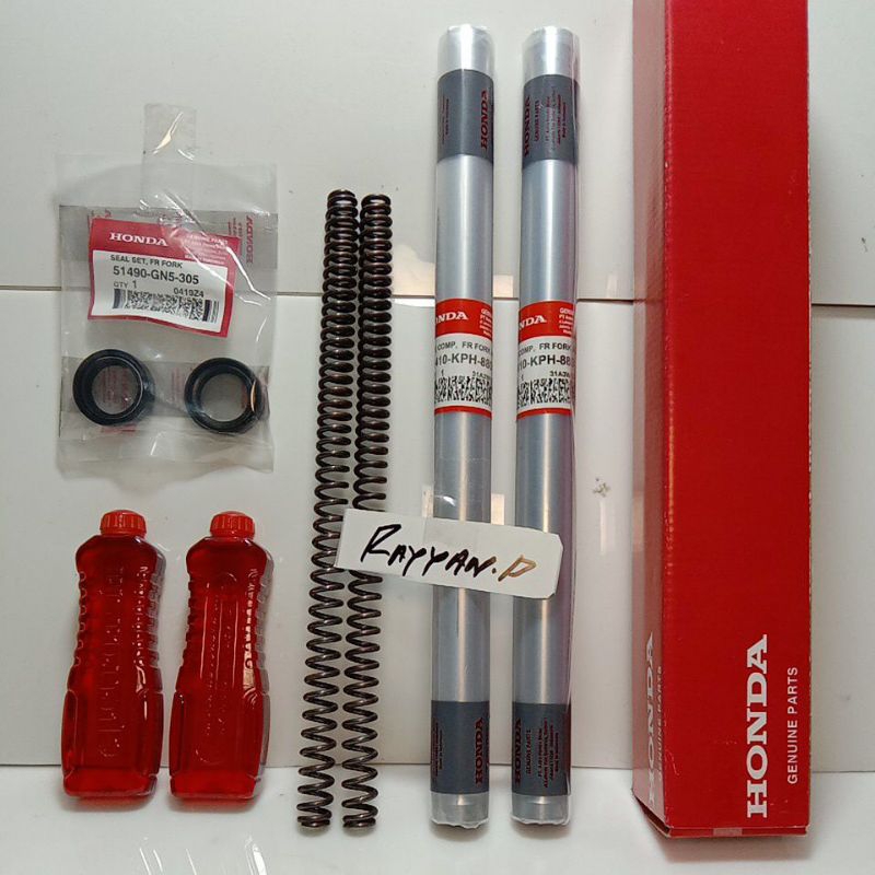 sok depan Supra x 125 lama Supra x 125 old KPH per+sil+oli+sok