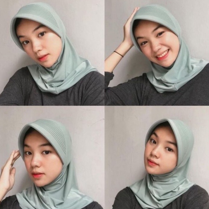 Terlaris Hijab Sporty linear SNADA  Hijab Sport Ori SNADA Bergo Sporty  Kerudung Sekolah Hijab Insta
