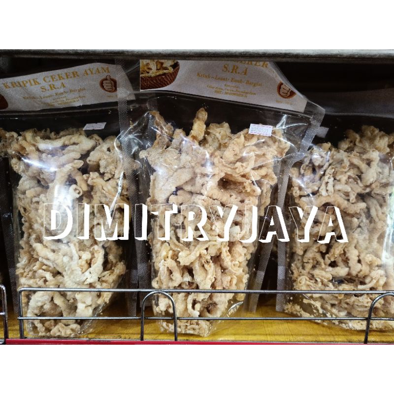 

Cakar Super 135 gram / Keripik Ceker Ayam S.R.A / Oleh Oleh Magelang Temanggung Wonosobo Yogyakarta / Keripik Kerupuk Cemilan Snack