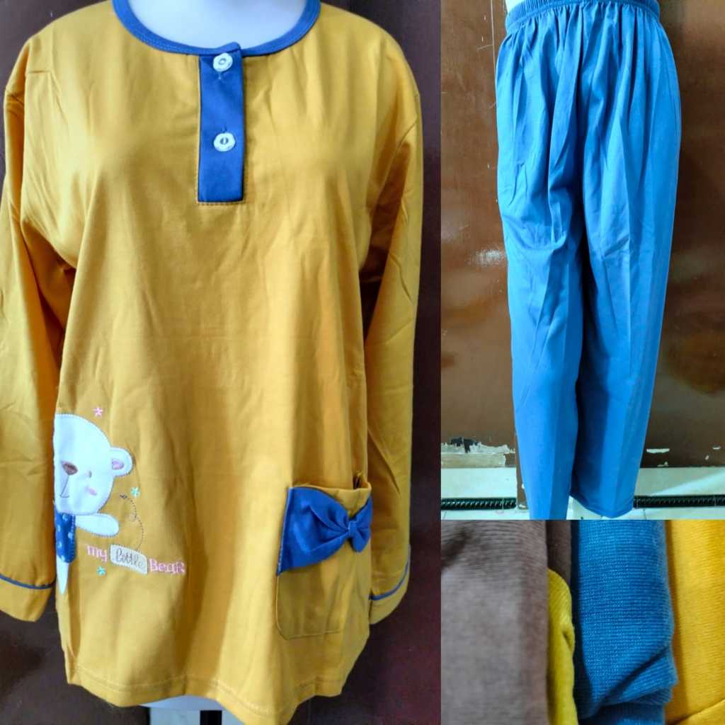 Baby Doll Lengan Panjang AMRO Label PUTIH/babydoll PP Dewasa/babydoll remaja