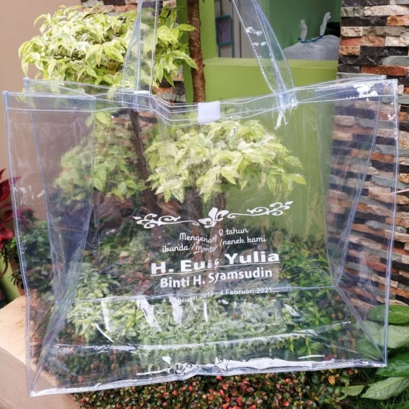 

Tas Souvenir Hajatan Tasyakuran Kelahiran , Aqiqoh , Khitan , Haul Dll - Full Mika Bening Sablon
