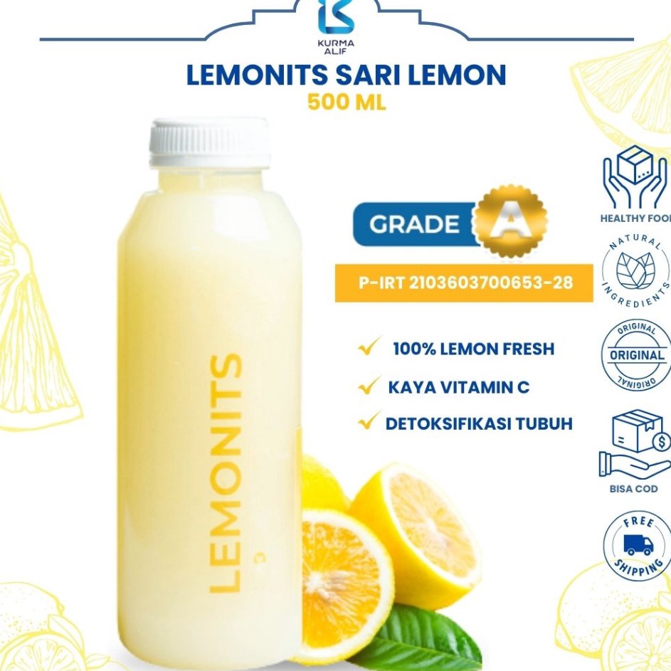 

GROSIR Sari Lemon Asli Lemonits 5 ml Original Minuman Diet Alami Detox Sehat