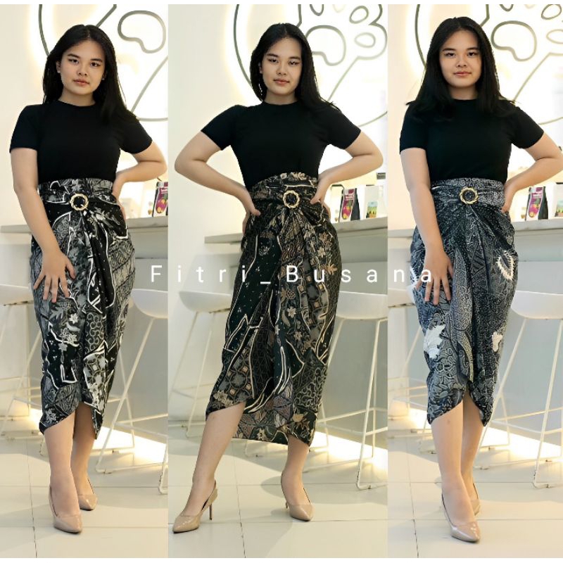 Rok Lilit Batik Jumbo Motif Terbaru Rok Instan Modern Bawahan Kebaya