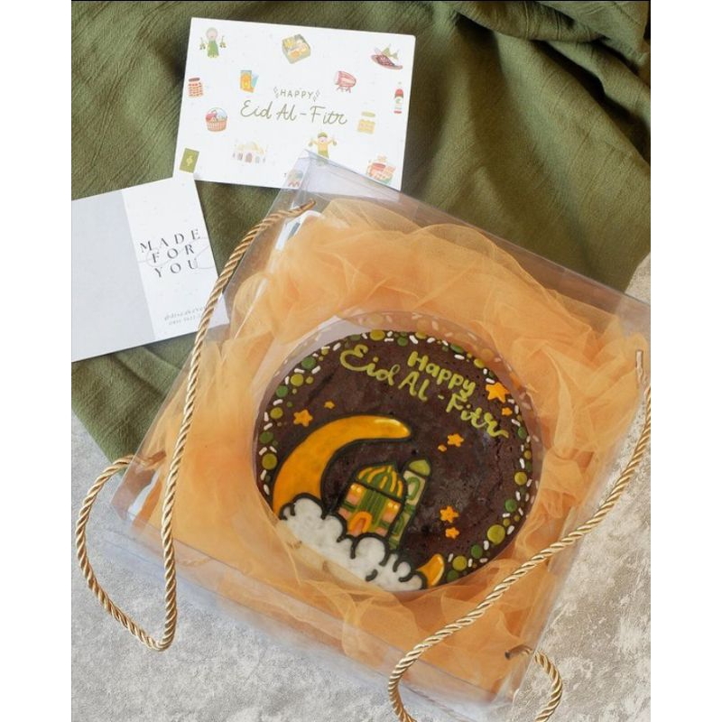 

COLORING BROWNIES Idul Fitri EDITION (Hampers Lebaran/Hadiah Lebaran/Custom gambar/Gift cantik)
