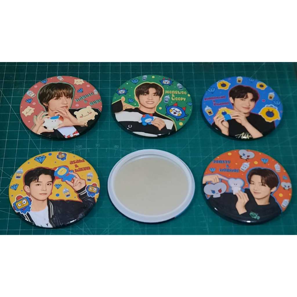 Freebies KPOP Murah Treasure Hand mirror cermin mini TReasure/Bisa custom desain sendiri (souvenir k