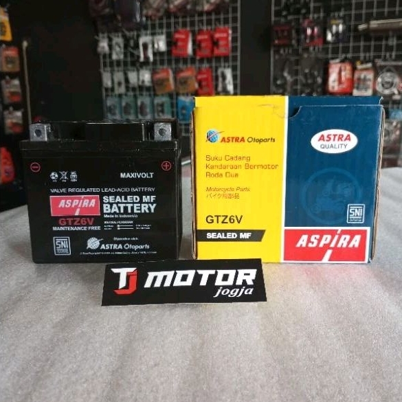 AKI MOTOR ASPIRA GTZ6V PCX VARIO 125/150 ADV BEAT ISS SCOOPY ISS ORIGINAL