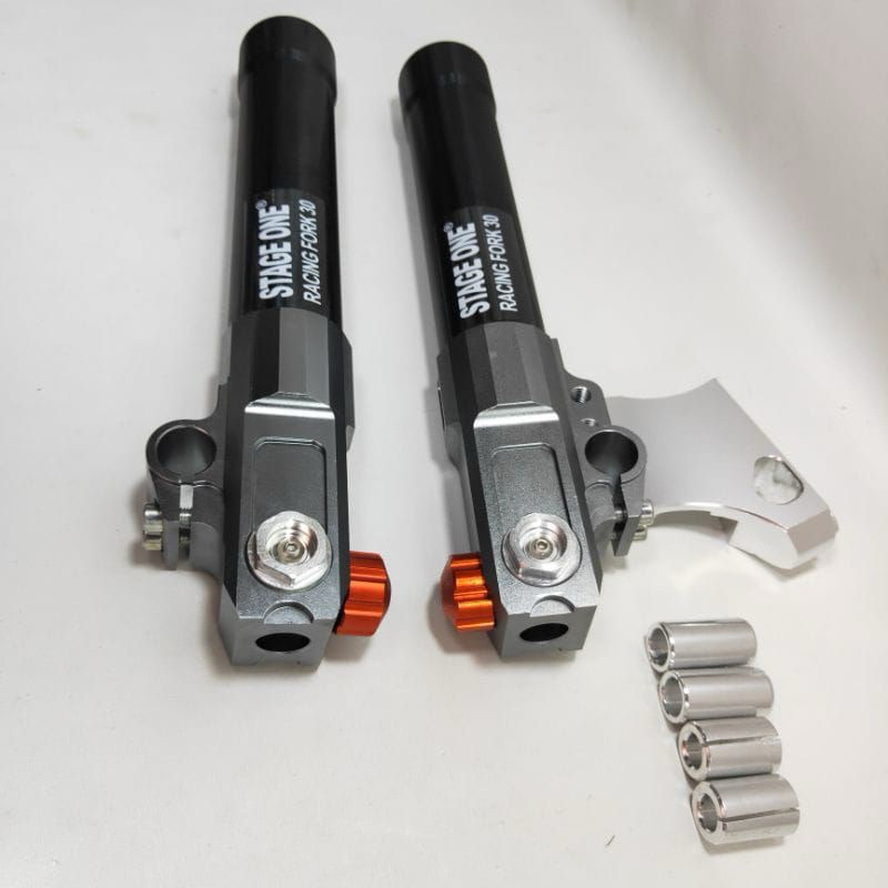 Tabung Shock Depan RT Stage 6 Copy ORI / Bottom Shock Depan Plus Breket Monoblok Motor Mio Beat Vari