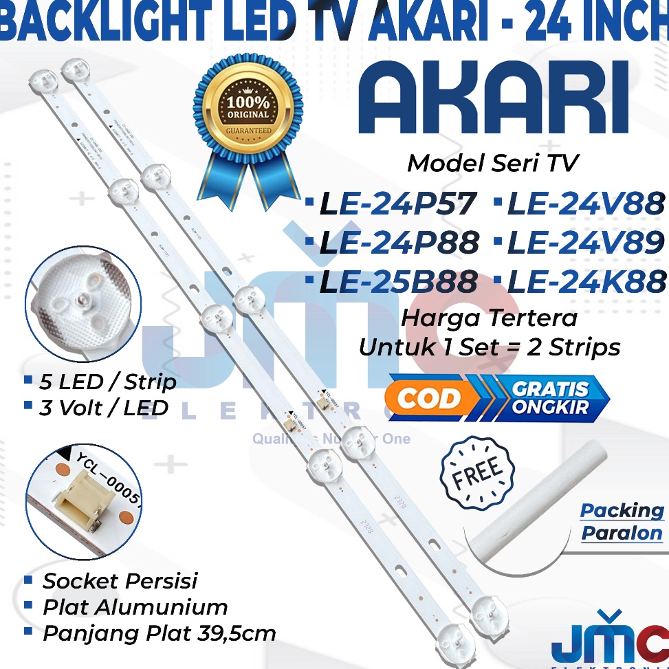 Stok Terbatas BACKLIGHT TV AKARI LE24V88 24V89 24K88 24P88 24P57 25B88 25V89 LE24V88 LE24V89 LE24K88