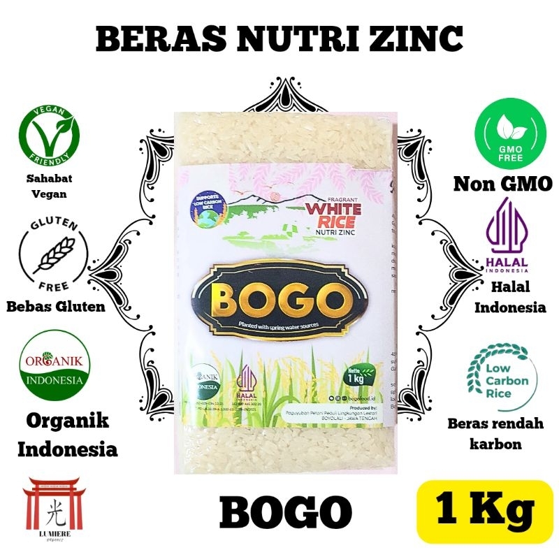 

Beras Nutri Zinc, Organik, Cocok untuk MPASI, Kaya Zinc, Cegah Stunting