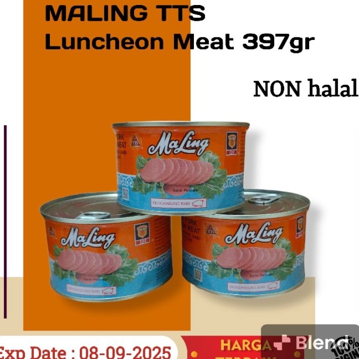 

Terbaru Maling TTS Canned pork Luncheon Meat 397gr NON HALAL