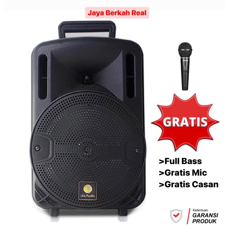 ART B3C5 Bisa Cod Speaker Bluetooth Karaoke Super Bass Radio FM Free Mic Karaoke KIMISO 3381 Ukuran 