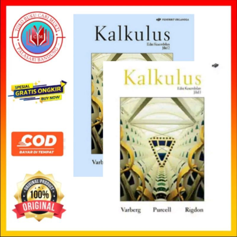 Buku Kalkulus Purcell Jilid 1 dan 2 Edisi 9 Buku Original
