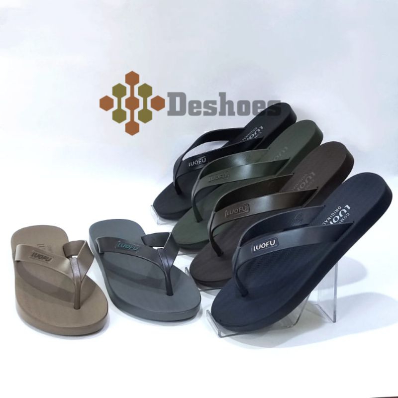 Sandal Pria Flip Flop/Jepit | LUOFU E 6192 PLS6W SIZE 40-44