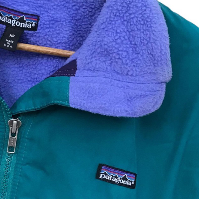 Patagonia Fleece Lined Windbreaker Bomber Jacket