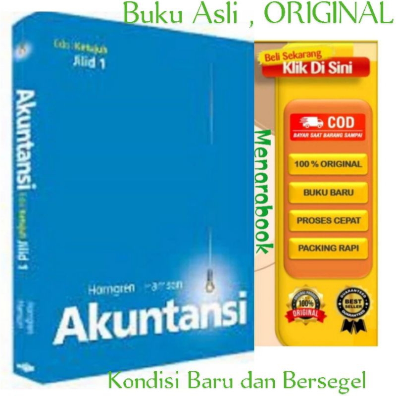 Buku Original..,  AKUNTANSI Edisi 7 Jilid 1 - Horngren , Harrison