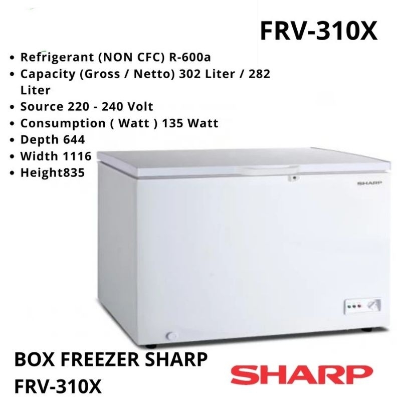 freezer box Sharp FRV-310X