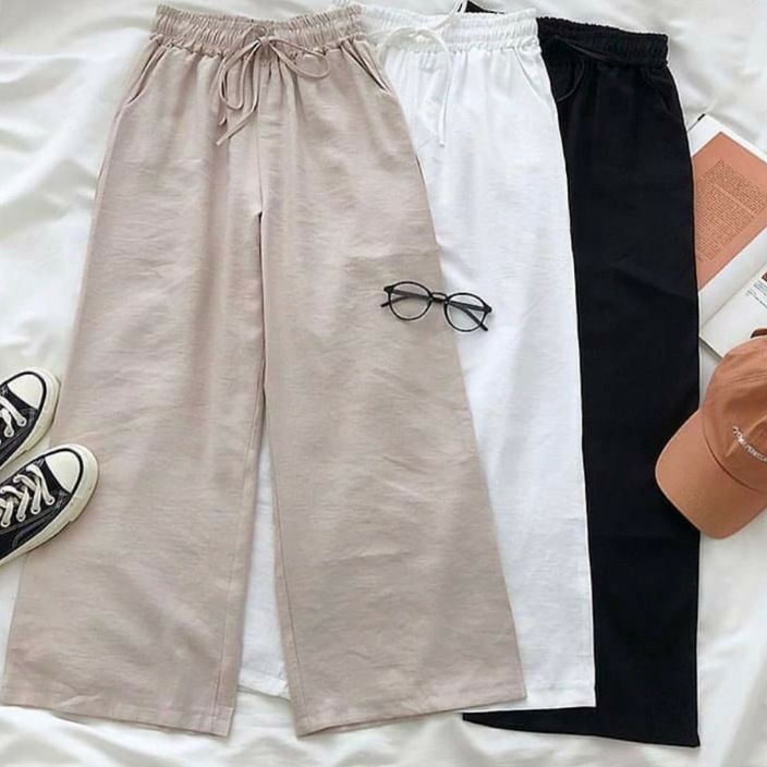 PROMO SALE WIDI KULOT PANTS KULOT SERUT LINEN RAMI