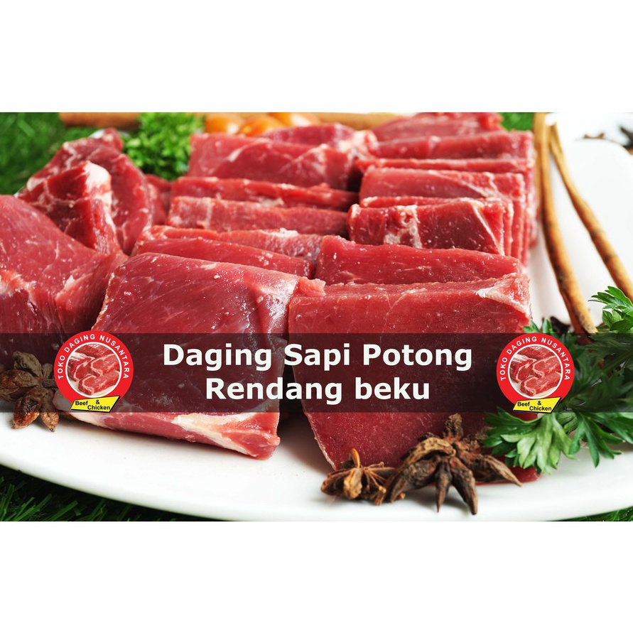 

V44859 DAGING SAPI POTONG RENDANG BEKU 1kg