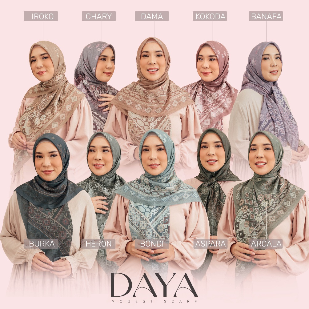 ART K44V Hijab Segi Empat Daya  Seradia x Fitrop