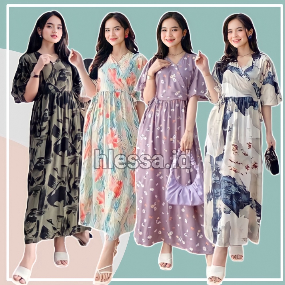 Cepaat BAJU DASTER DRESS KIMONO PIYAMA KAREEN SERUT DADA TIDUR REMAJA WANITA TALI SAMPING KANAN KIRI