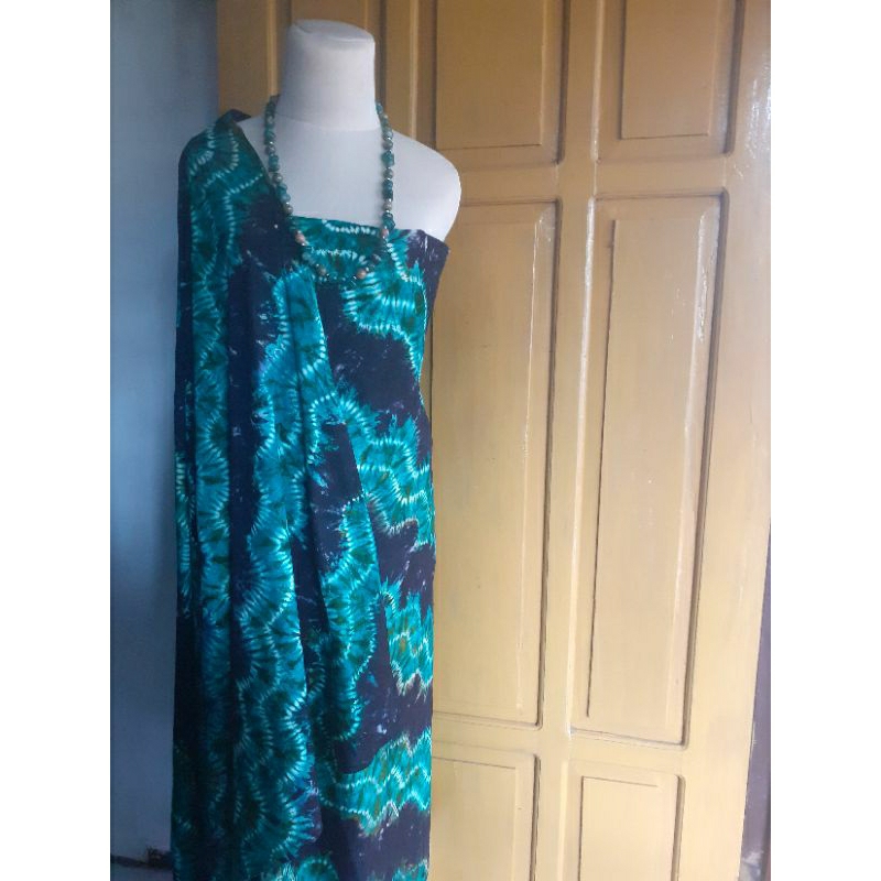 Batik Sasirangan hijau hitam