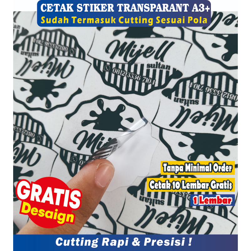 

STIKER LABEL ATAU STICKER LOGO KEMASAN TRANSPARANT FREE DESAIN