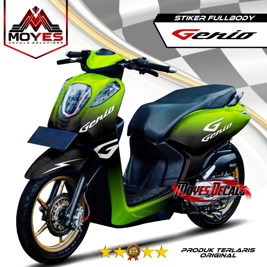 (PROMO SPECIAL) Decal Genio Full Body - Stiker Genio Full Body - Dekal Genio Full Body - Striping Ge