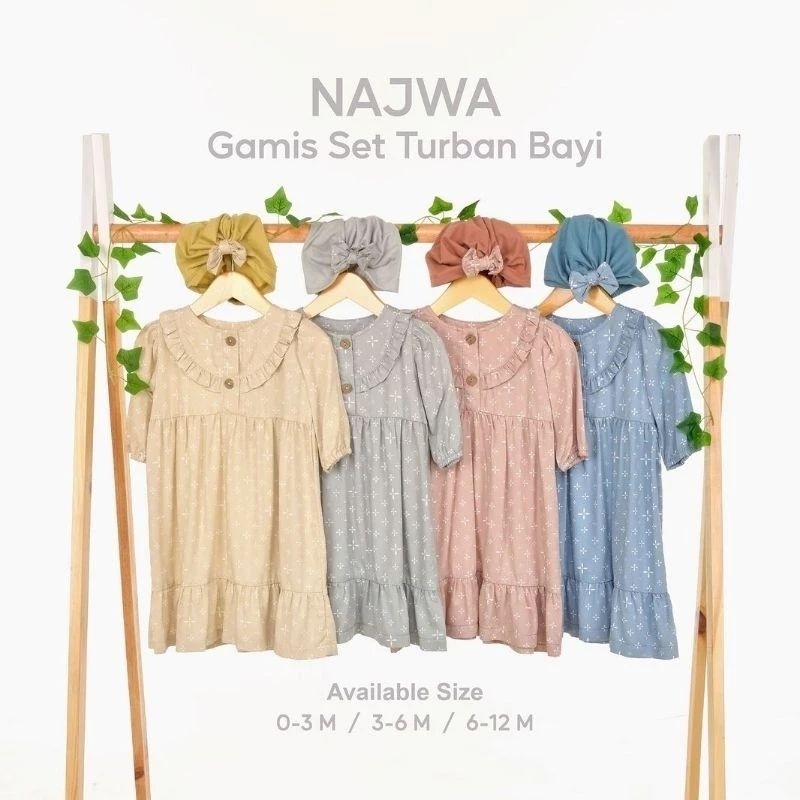 Dialogue Baby - Najwa Gamis Set Hijab - Gamis Anak