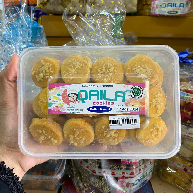 

Qaila Cookies Box Kecil Dollar Kenari