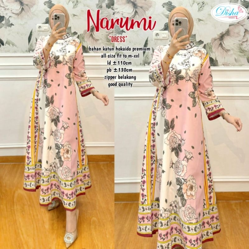 SIMIFASHION Long dress BKK cotton hokaido narumi series