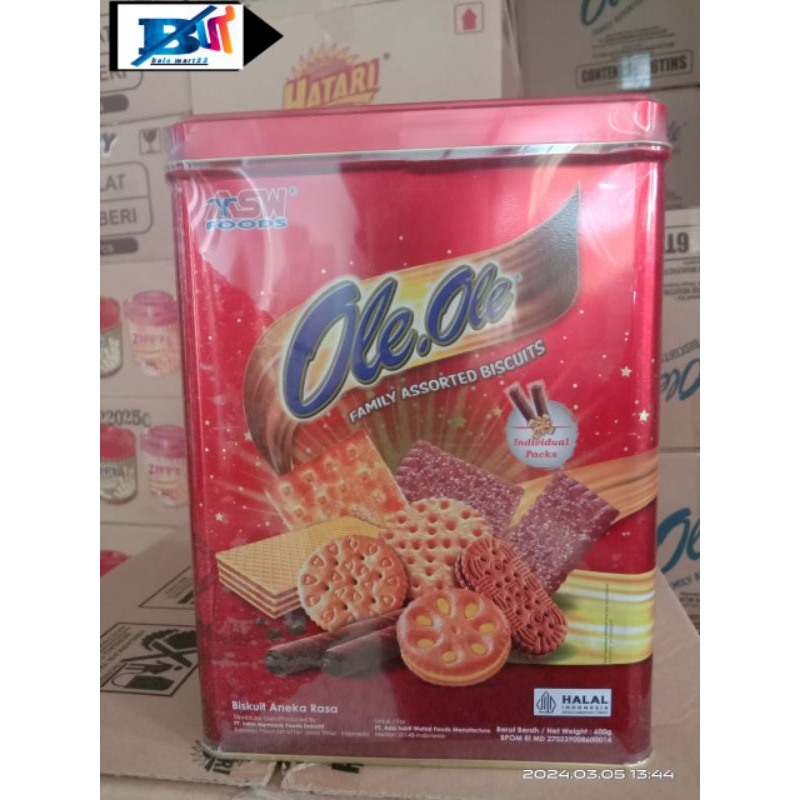 ASW food ole ole assorted biskuit kaleng family 600gr biskuit kue lebaran hampers parsel