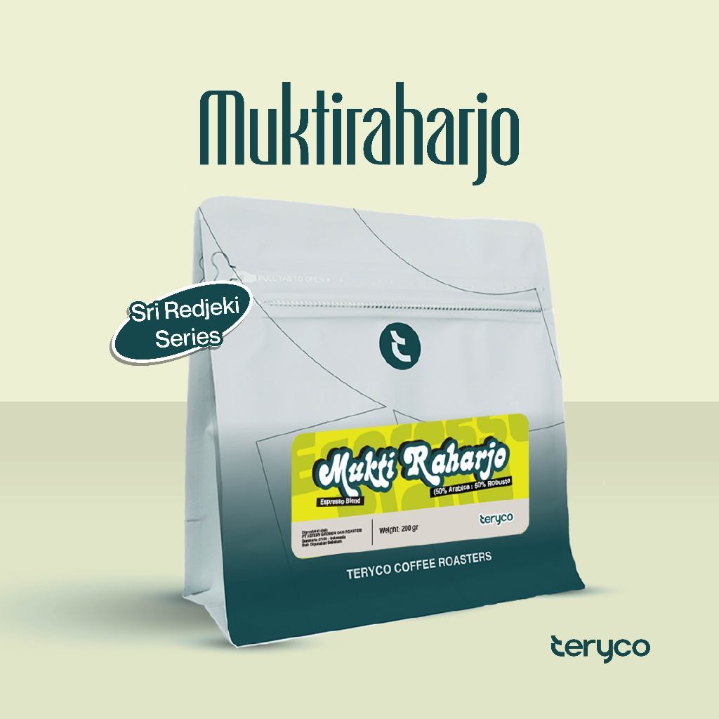 

Teryco Roasters Muktiraharjo Espresso Blend 50 Arabica : 50 Robusta - Sri Redjeki Series / Specialty Coffee Blend - Beans