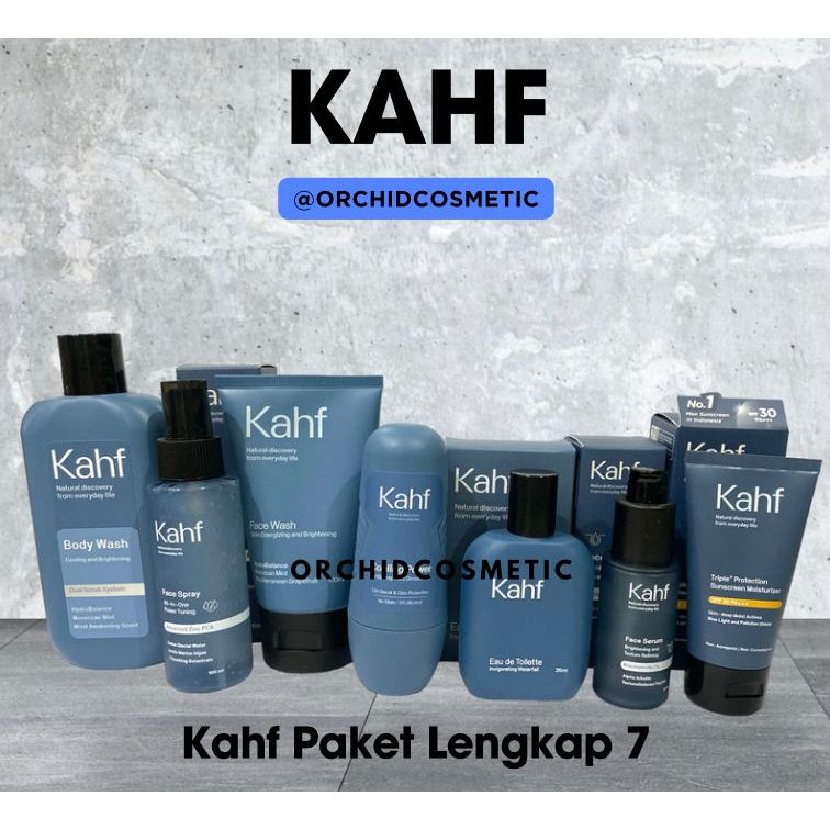 KAHF Paket Skincare & Body Care / KAHF Paket Lengkap Skincare Perawatan Pria Laki Laki /KAHF Paket H