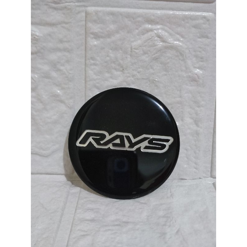 EMBLEM DOP VELG RAYS // LOGO DOP VELG MOBIL VELG RAYS UKURAN 6.4CM Datar