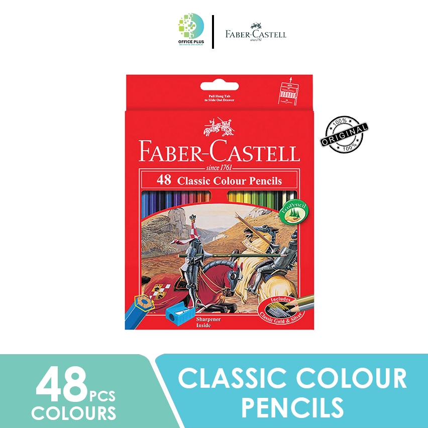 

Pensil Warna Classic / Pensil Warna Panjang Isi 48 Pcs Faber Castell