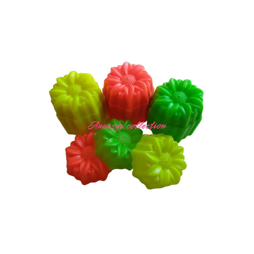 cetakan kue / puding / jelly bentuk bunga teratai