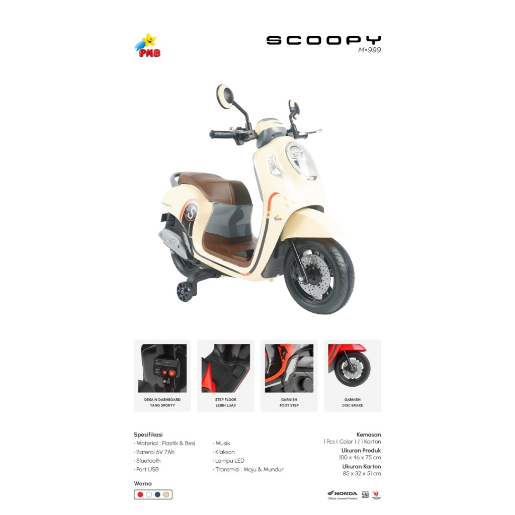 MOTOR AKI ANAK MINI HONDA SCOOPY M 999